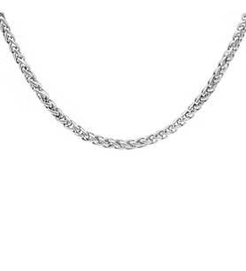 Modern Tasarım Silver Renk Çelik Erkek Zincir (Gri)