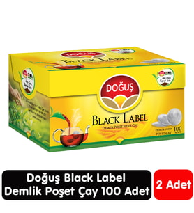 Doğuş Black Label Demlik Çay 100 Adet 2 Paket