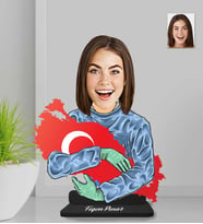 Kişiye Özel Tıp Bayramı Kahraman Doktor Kadın Ahşap Biblo-1