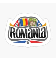 Romanya Rumen Çıkartması Sticker Etiket 19CM