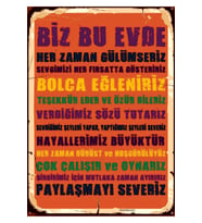 Ahşap MDF Poster (27x18cm)