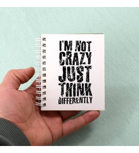 Öğrenciye Hediye Crazy Tasarım Motto Not Defteri