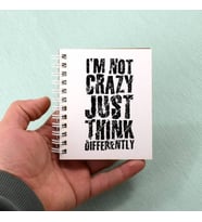 Öğrenciye Hediye Crazy Tasarım Motto Not Defteri