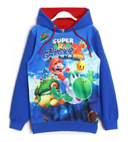 Nintendo Sega Atari Oyunu Super Mario Baskılı Kapüşonlu Erkek Çocuk Sweatshirt Saks