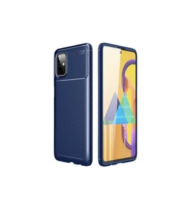 Samsung Galaxy M51 Uyumlu Kılıf Zore Negro Silikon Kapak (Lacivert)