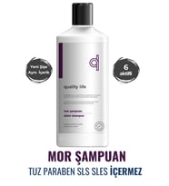 QL Turunculaşma Karşıtı Mor Şampuan - Tuzsuz Parabensiz Sülfatsız 300 ML
