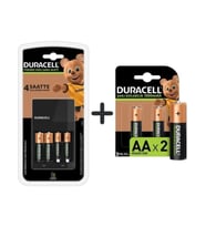 Duracell CEF 14 Şarj Aleti ve Şarj Edilebilir 1300 mAh AA 2'li Pil Seti