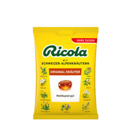 Ricola ORIGINAL KRÄUTER Alp Dağları Bitkileri Özlü Pastil – ŞEKER İLAVESİZ