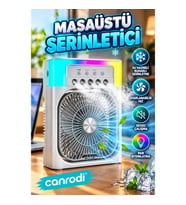 Su Hazneli Masaüstü Serinletici Fan – USB Bağlantılı Sessiz ve Ayarlanabilir Hızlı
