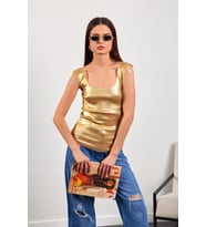 Nare Gold Varaklı Fitilli Kadın Atlet (Gold)