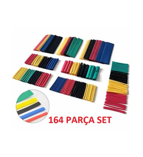 164 Parça Set Isıyla Daralan Makaron Kablo Koruyucu Kılıf (5343)