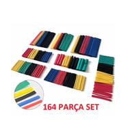 164 Parça Set Isıyla Daralan Makaron Kablo Koruyucu Kılıf (5343)