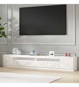 T008 ARYA LED IŞIKLI TV SEHPASI SET, EV-OFİS