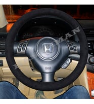 Honda Accord CU2 Dikme Direksiyon Kılıfı Alcantara Süet Monza Black sız Elegance-Executive 2008-2011