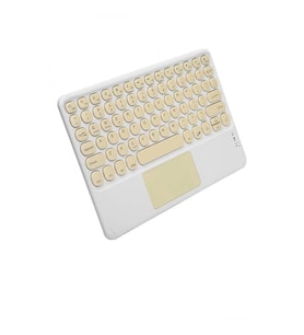 Mey İthalat® Touchpad Uyumlu Bluetooth Klavye Slim Kablosuz Wifi Q Klavye