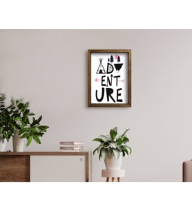 BK Home Doğal Masif Ahşap Çerçeveli Tablo 45x65cm-35