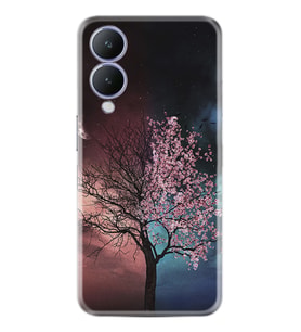 Vivo Y17S Kılıf Resimli Desenli Silikon Platinium Series Heaven Tree 1859