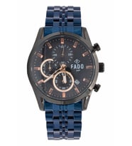 FADO RH 0029 ÇELİK   KORDONLU  MAVİ SAAT