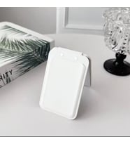 Apple iPhone 16e Uyumlu Aynalı Magsafe Kartlık (Beyaz)