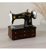 Vintage dikiş makinesi biblo - reçine 20x15x8.5 cm