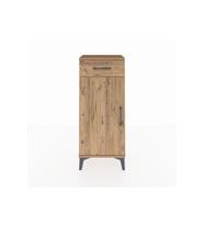 Arges Komodin 2 Raflı Tek Çekmeceli Tek Kapaklı 44x30x106 Çam-Çam