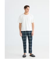 LC WAIKIKI Lacivert Standart Kalıp Ekose Erkek Pijama Altı