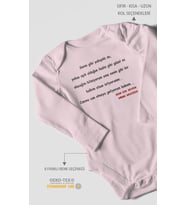 Canına Can Olmaya Geliyorum Canım Babam Baskılı Bebek Zıbını – Çıtçıtlı Body  %100 Pamuk Uzun Kol (Bebek Pembesi)