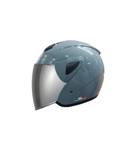 SW 733-700 Grey Yarım Kask - (AYNALI VİZÖRLÜDÜR) (Gri)