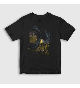 Presmono Unisex Çocuk Siyah Forest V2 Dark T-Shirt 186682tt
