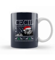 Cecil The Lion Cecil Loved Christmas Knit Kupa Bardak Porselen
