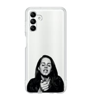 Samsung Galaxy A04S Uyumlu Lana Del Rey Desenli Şeffaf Telefon Kılıfı