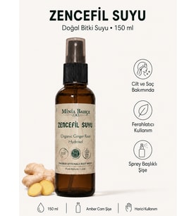 Zencefil Suyu – 150 ml Saf ve Katkısız Zencefil Kökü Hidrosolü