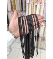Hematit Taşı Rondela Kesim Mat Siyah 4x1mm Doğal Taş Dizi