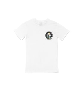 Fatih Sultan Mehmet Cep Logo Tasarımlı Beyaz Tişört
