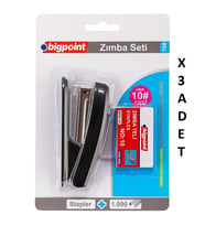 Bigpoint Zımba Makinesi Seti No:10 Siyah x 3 Set