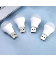 4 Adet Ampul Tasarım Taşınabilir Mini USB LED Işık Lamba Gece Lambası Tüm USB Girişleriyle Uyumlu