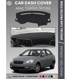 HYUNDAİ ACCENT (2006-2011) Torpido Örtüsü Kaymaz Tam Uyum Çatlamayı Önler Kolay Montaj