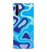 PrintiFy Oppo A91 Uyumlu Köşe Korumalı Renkli Desen Tasarımlı Şeffaf Silikon Kılıf