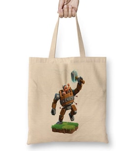 Clash of Clans Maquina de Batalha Bez Çanta Uzun Saplı