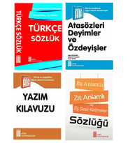 Türkçe Sözlük-Atasözleri-Yazım Kılavuzu-Eş Anlamlı,Zıt Anlamlı ve Eş Sesli Kelimeler Sözlüğü (Karışık)