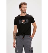 BAD BEAR Bang Night Men's T-Shirt (Siyah)