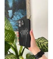 Kabartmalı Parlak Örümcek Temalı Iphone Telefon Kılıfı