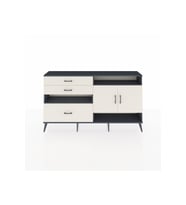 Arges Konsol 4 Raflı 3 Çekmeceli 2 Kapaklı 176x30x99 Antrasit-Aytaşı