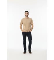 LUXIC CORE unisex Basic Tişört %100 Pamuk Bisiklet Yaka Rahat Kesim