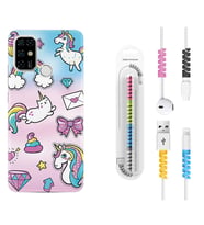 Casper E30 F20 X20 Kılıf Kablo Koruma Spiral Silikon Unicorn Mektup 1800