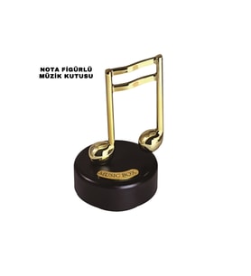 Altın Nota Figürlü Müzik Kutusu - Lisinya