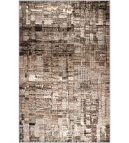 Eliana Home Baskılı, Yıkanabilir Kaymaz Taban Salon Halısı LNA0336 100x150 cm (Kahverengi)