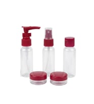 5 Parça Seyahat Dolum Şişesi Seti 30 ml Hafif Tasarım