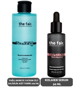 the fair. Yağlı Akneye Yatkın Cilt Salisilik Asit Tonik 200 ml ve Kolajen Serum 30 ml