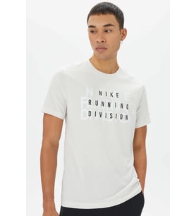Nike Dri Fit Running Division Men's Tee White Erkek Koşu Antrenman Tişörtü Beyaz